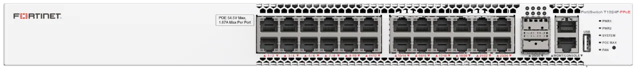FortiSwitch T1024F-FPOE
